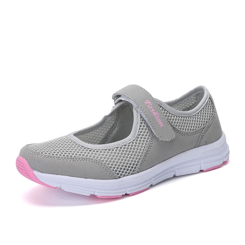 Damen Multifunktionale Freizeitschuhe mit bequemem Klettverschluss und atmungsaktiver Mesh-Oberfläche R&B