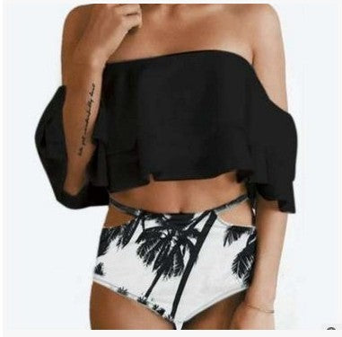 Damen Off-Shoulder Badeset mit Cut-Out-Details R&B
