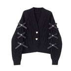 R&B | Strickjacke mit Schleifendetails