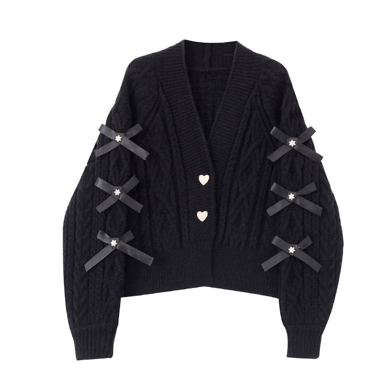 R&B | Strickjacke mit Schleifendetails