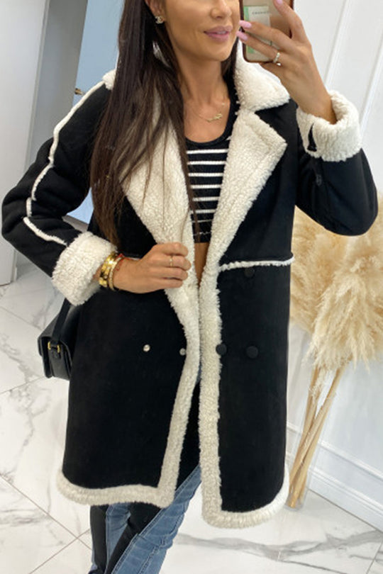 R&B | Lammwolle Patchwork Freizeitjacke