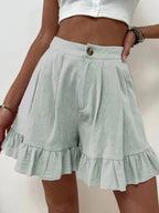 R&B | Lässige Shorts mit weitem Bein