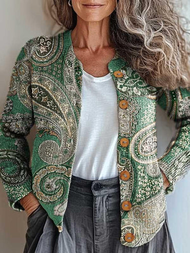 R&B | Grüne Paisley-Jacke