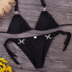 Damen Triangel-Bikini mit funkelnden Akzenten R&B
