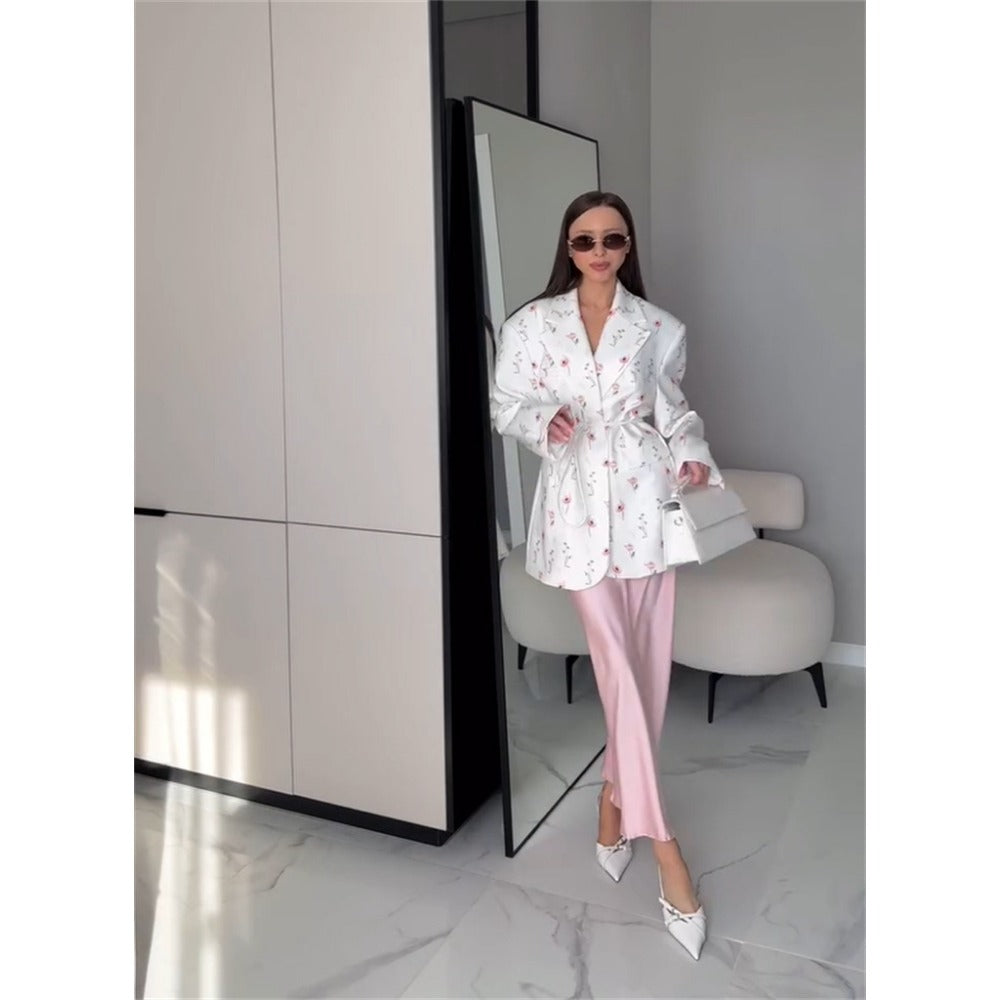 R&B | mit Blumenprint Und Gürtel für Damen