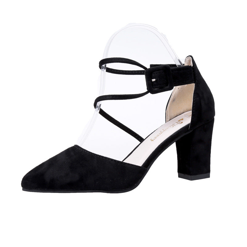 Damen elegante Slingback-Pumps mit transparentem Einsatz und komfortablem Blockabsatz R&B