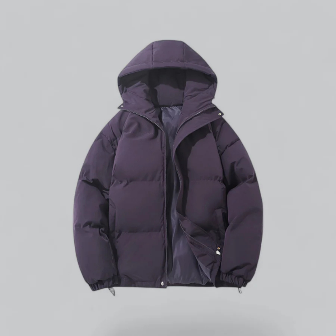 R&B | Winter Klassische Daunen Reißverschluss Jacke Kapuze