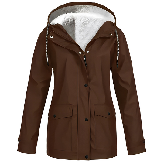 R&B | Fleecegefütterte Damen Regenjacke