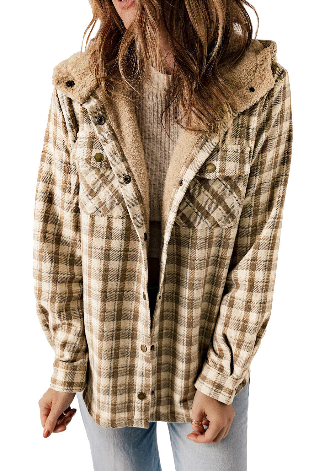R&B | Gitterjacke mit Plüschfutter Warm und Stilvoll Ideal für Den Alltag