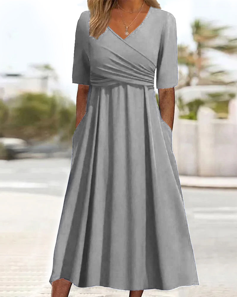 R&B | Elegantes Midi Kleid mit Bauchabdeckung