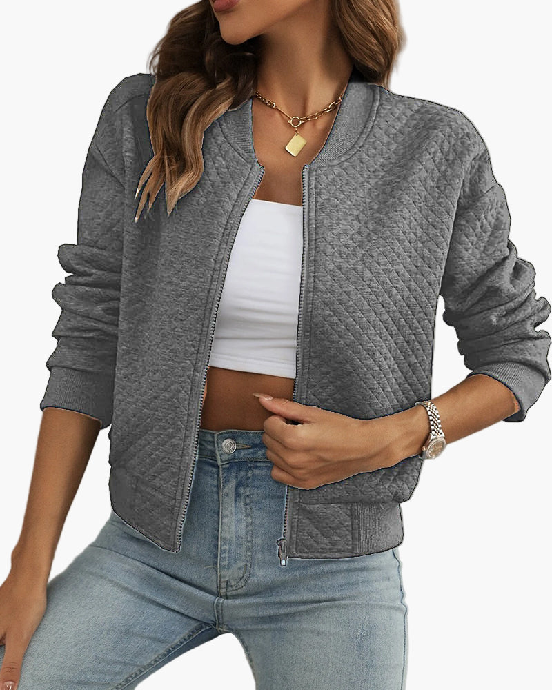 R&B | Bomberjacke Stepp-Design Modern Freizeit Übergangsjacke