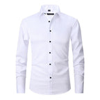 Bügelfreies Stretch Hemd Herren Slim Fit | R&B