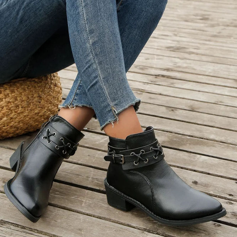 Vintage Spitzenschuh Stiefel R&B