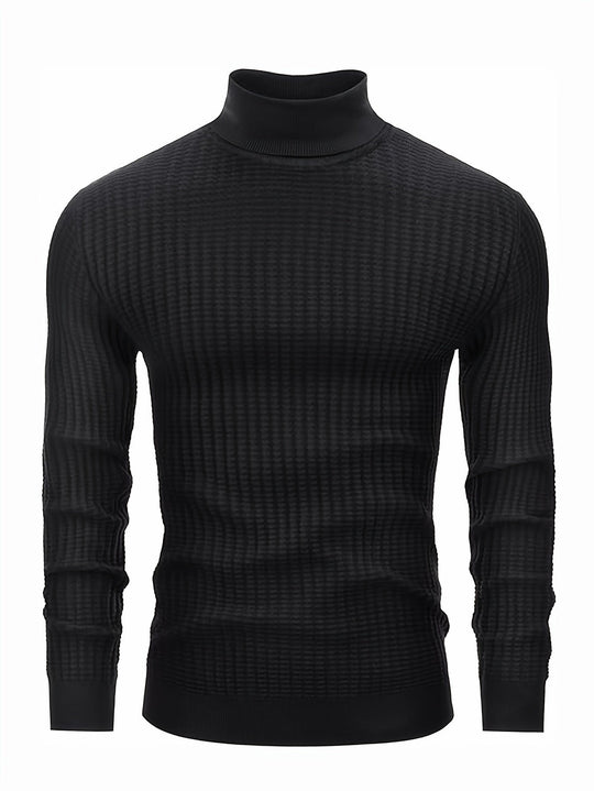 R&B | Rollkragenpullover Waffelstrick Polyester-mix
