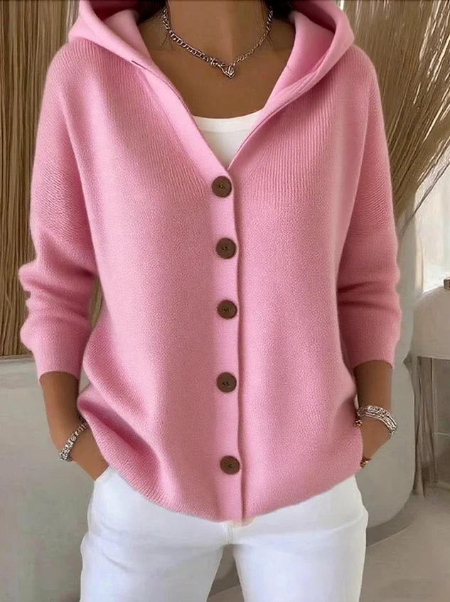 R&B | Damen Baumwollcardigan mit langen Ärmeln