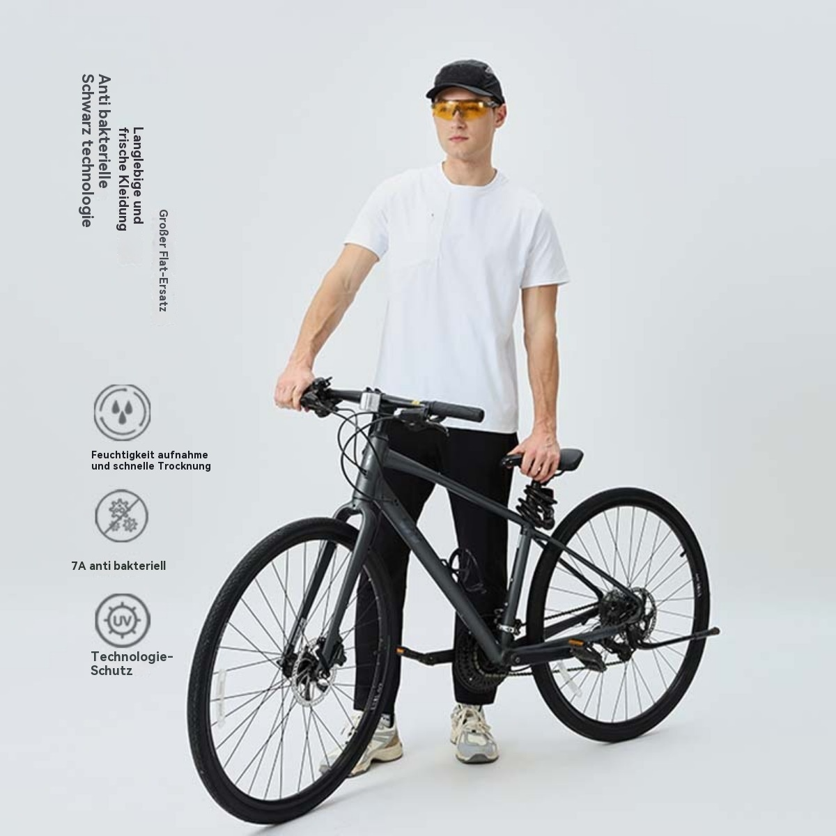 R&B | Herren Sport Frühling und Sommer Sonnenschutz kurze Ärmel