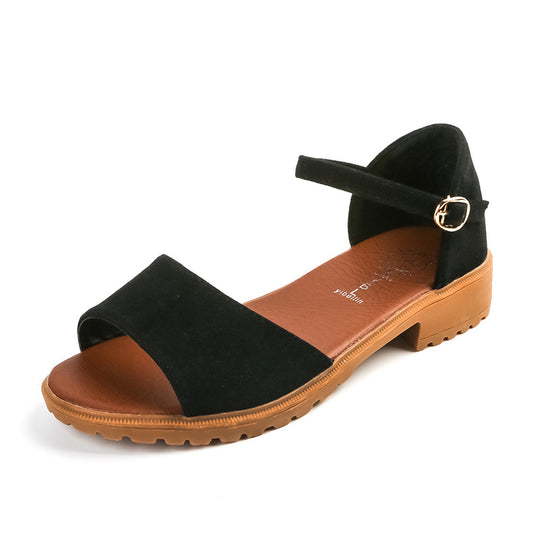 Damen Ballerinas mit verstellbarem Riemen und komfortablem Fußbett R&B