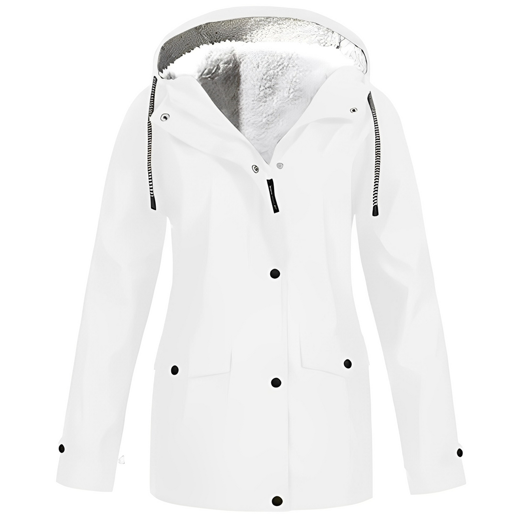 R&B | Fleecegefütterte Damen Regenjacke
