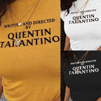 Damen T-Shirt mit kreativem Schriftzug und figurbetonter Passform R&B