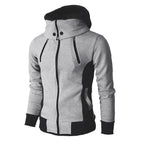 Herren moderne Kapuzenjacke mit Reißverschluss und praktischen Taschen