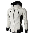Herren moderne Kapuzenjacke mit Reißverschluss und praktischen Taschen