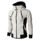 Herren moderne Kapuzenjacke mit Reißverschluss und praktischen Taschen