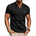 R&B | Kurzärmeliges Henley-Hemd