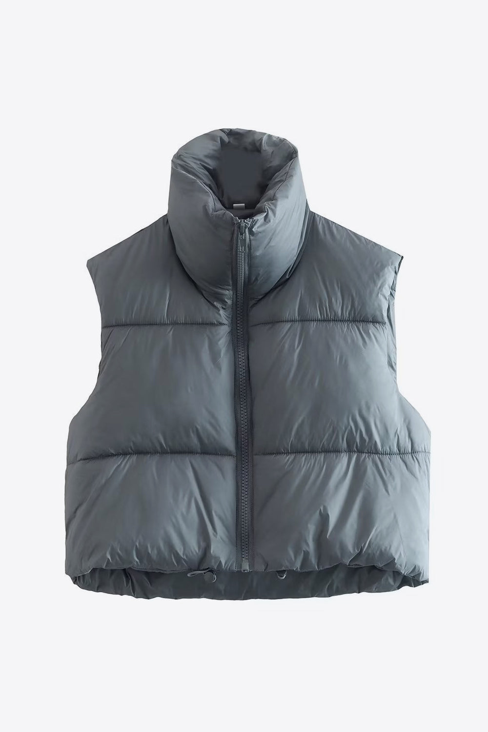 R&B | Zip-Up Drawstring Puffer Weste