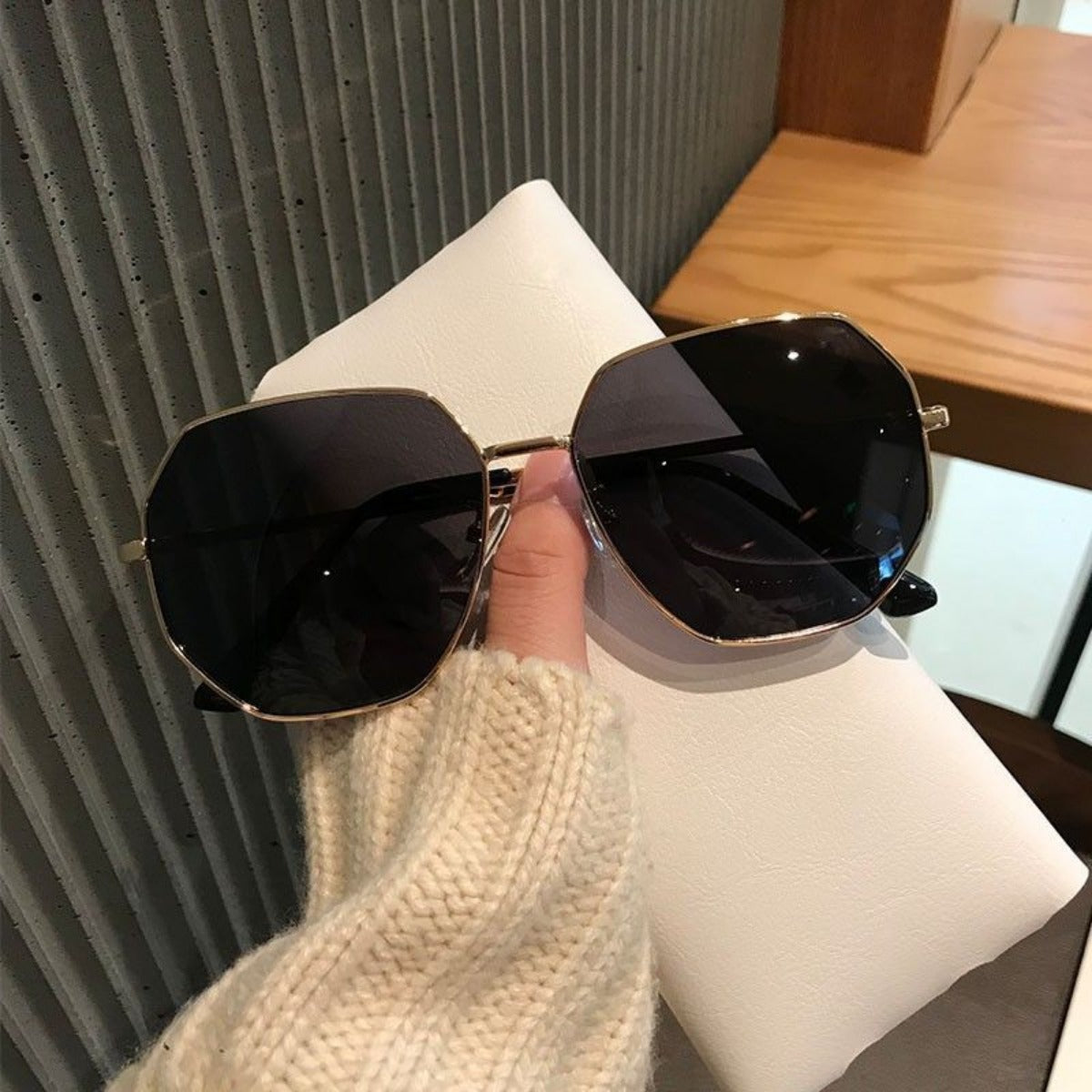R&B | Polygonale Anti-Ultraviolett-Sonnenschutzbrille