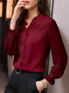 Elegantes Damen-Top mit langen Ärmeln – Casual Chic
