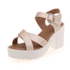 Damen nan Sandalette mit gepolstertem Wabenfußbett, gekreuzten Komfortriemen und robuster Profil-Blocksohle R&B