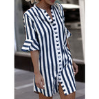Damen Kurzarm-Kleid R&B