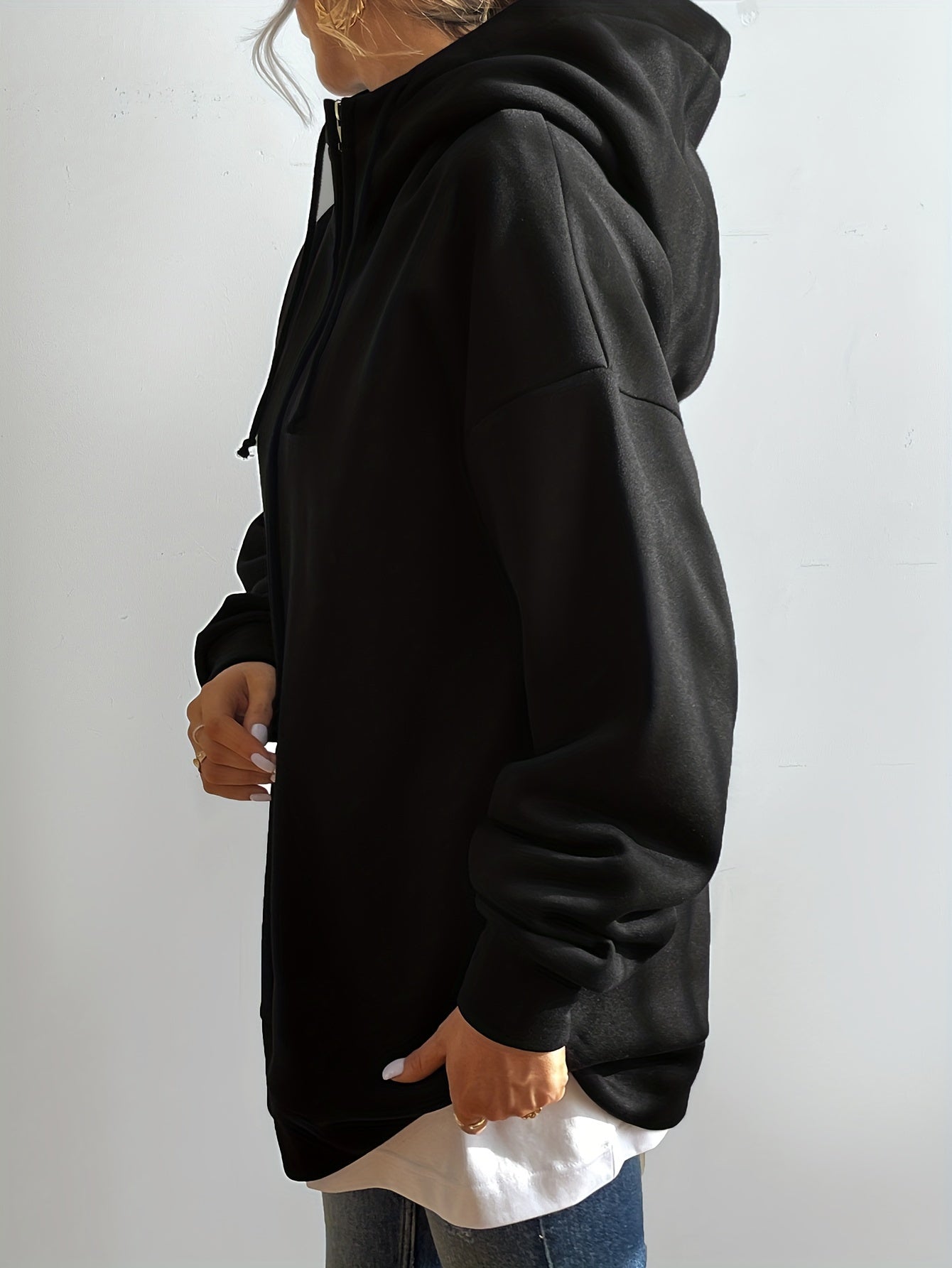 R&B | Lässiger Sport Kapuzenzipper Pullover