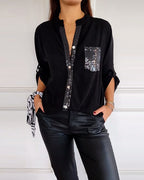 R&B | Stilvolle Bluse mit Glimmer Nicht Spezifiziert Elegant und Strahlend