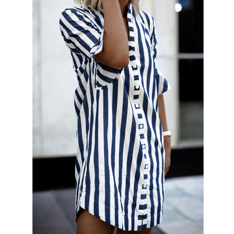 Damen Kurzarm-Kleid R&B