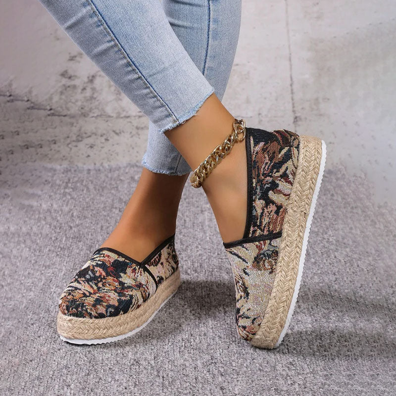 Vintage Plattform Slip-On Schuhe R&B