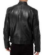 R&B | Robuste Leder-Motorradjacke Bikerjacke für Herren Erwan