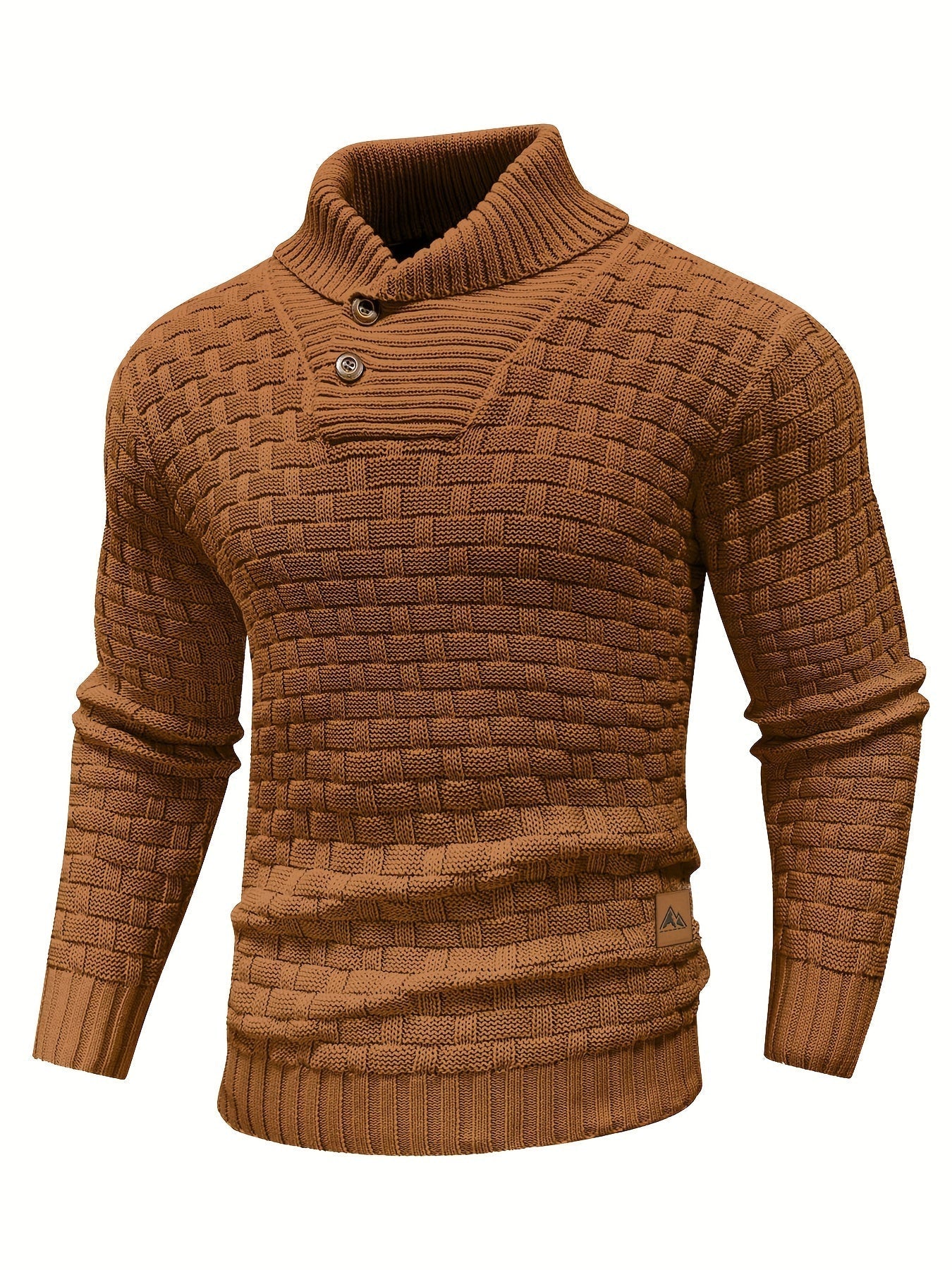 R&B | Strickpullover mit Geflochtenem Muster Klassisch und Bequem Perfekt für Den Alltag