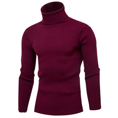 Herren Rollkragenpullover aus feinem Rippstrick R&B