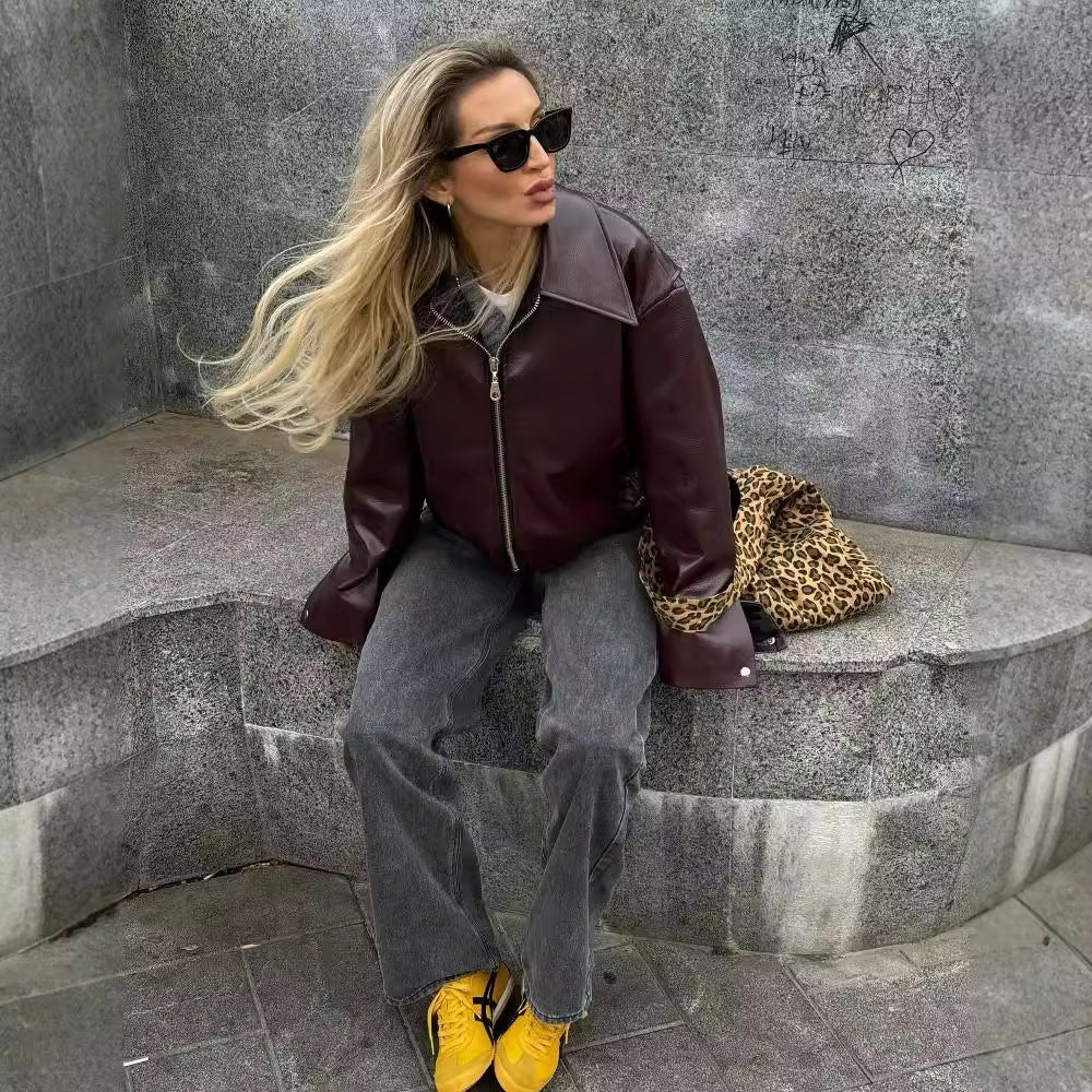 R&B | Elegante Lederjacke