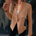 R&B | Elegante Wasserfalljacke mit Reißverschlussdetails