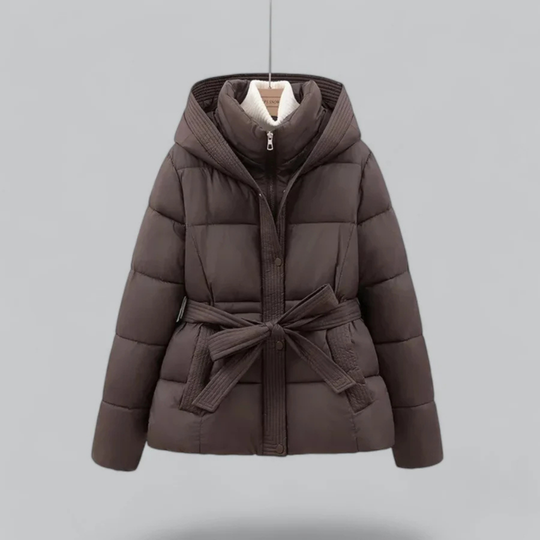 R&B | Warme Gürtel Kapuzen Pufferjacke Winter