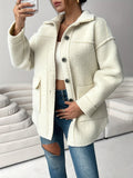 R&B | Gemütlicher Plys-jacke mit Knöpfen Polyester Komfortabel und Stilvoll