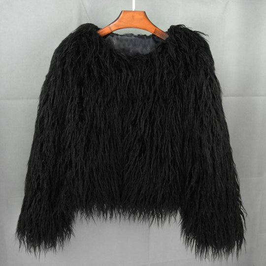 R&B | Eleganter Warmer Kunstpelzmantel Für Herbst Und Winter