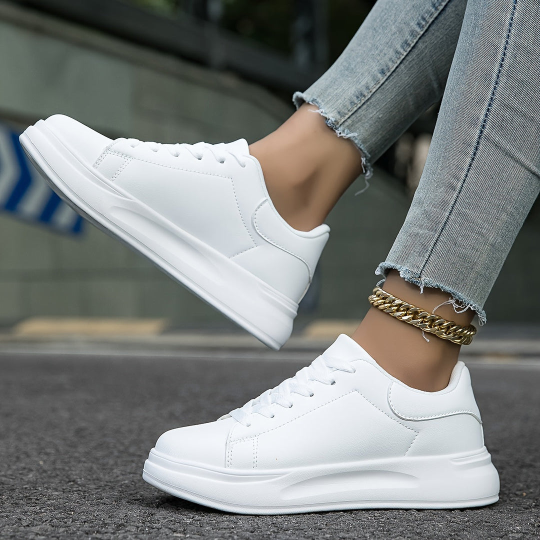 R&B | Saubere Weiße sneaker Für Damen, Weiß