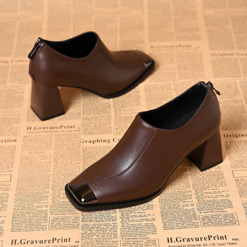 Klassische Lederoptik-Stiefeletten mit Reißverschluss R&B R&B