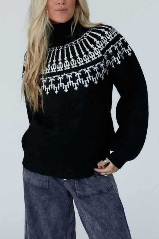 R&B | Weihnachts Verdickte Rollkragen Langarm Gestrickter Pullover
