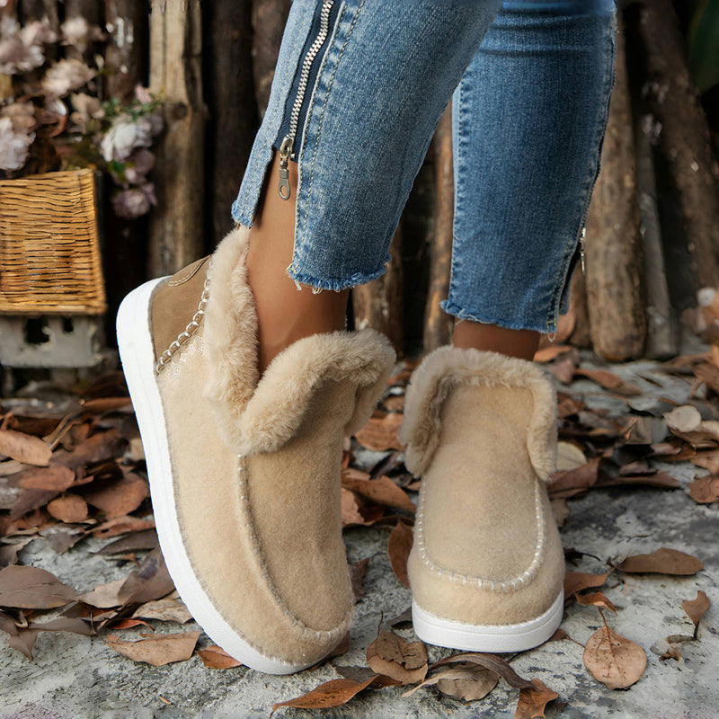 Warme Plüsch Schneestiefel R&B