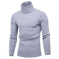 Herren Rollkragenpullover aus feinem Rippstrick