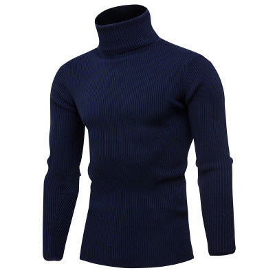 Herren Rollkragenpullover aus feinem Rippstrick R&B